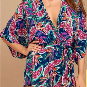 Hypnotized Purple Print Romper